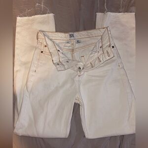 BDG Women's Cream Straight Leg Jeans